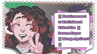 || Hashiras react to Yoriichi and Kokushibo/Michikatsu || Demon Slayer || Manga Spoilers ||