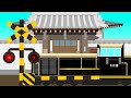 お寺をのぞいてしまった踏切♪Railroad crossing that has seen the temple.