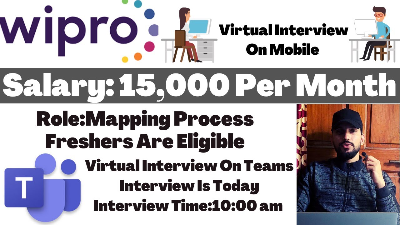 Wipro Mapping Process Virtual Interview Today On Teams YouTube wipro-mapping-process-mega-walkin-drive-tomorrow-date-31st-july-till