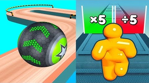 Sky Rolling Ball 3d vs Tall Man Run  Android iOS Gameplay 🎮🎯 All levels