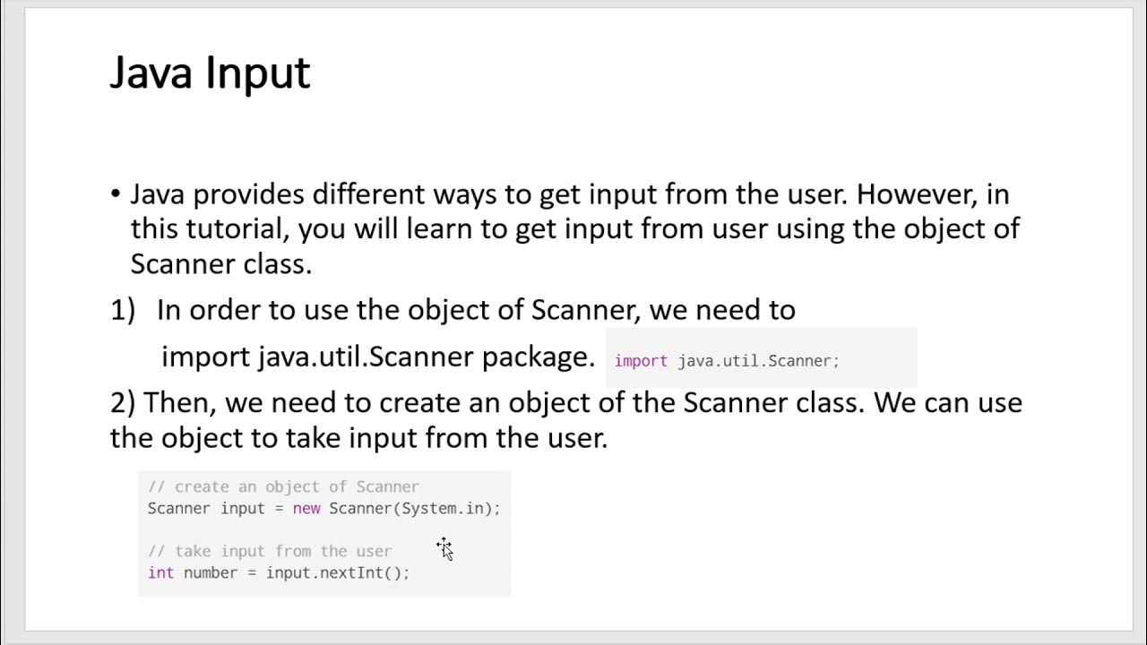 Lesson 16 java input scanner youtube