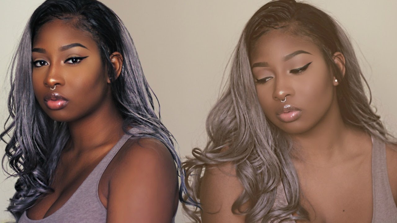 Silver Grey Ombre Hair Slay Start To Finish Wowafrican
