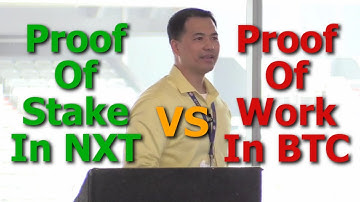 NXT For Investors #24 - What Is Proof Of Stake In Nextcoin (NXT) vs. Proof Of Work In Bitcoin (BTC)