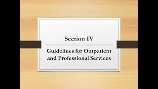 ICD 10 CM Guidelines Section IV