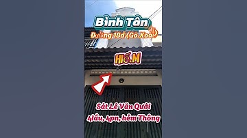 🔥CHỊ ÚT ➡ Bán Nhà Đường 18D Sát Mã Lò Lê Văn Quới Gò Xoài Bình Tân (4lầu 4pn) hẻm thông Kế Tân Phú