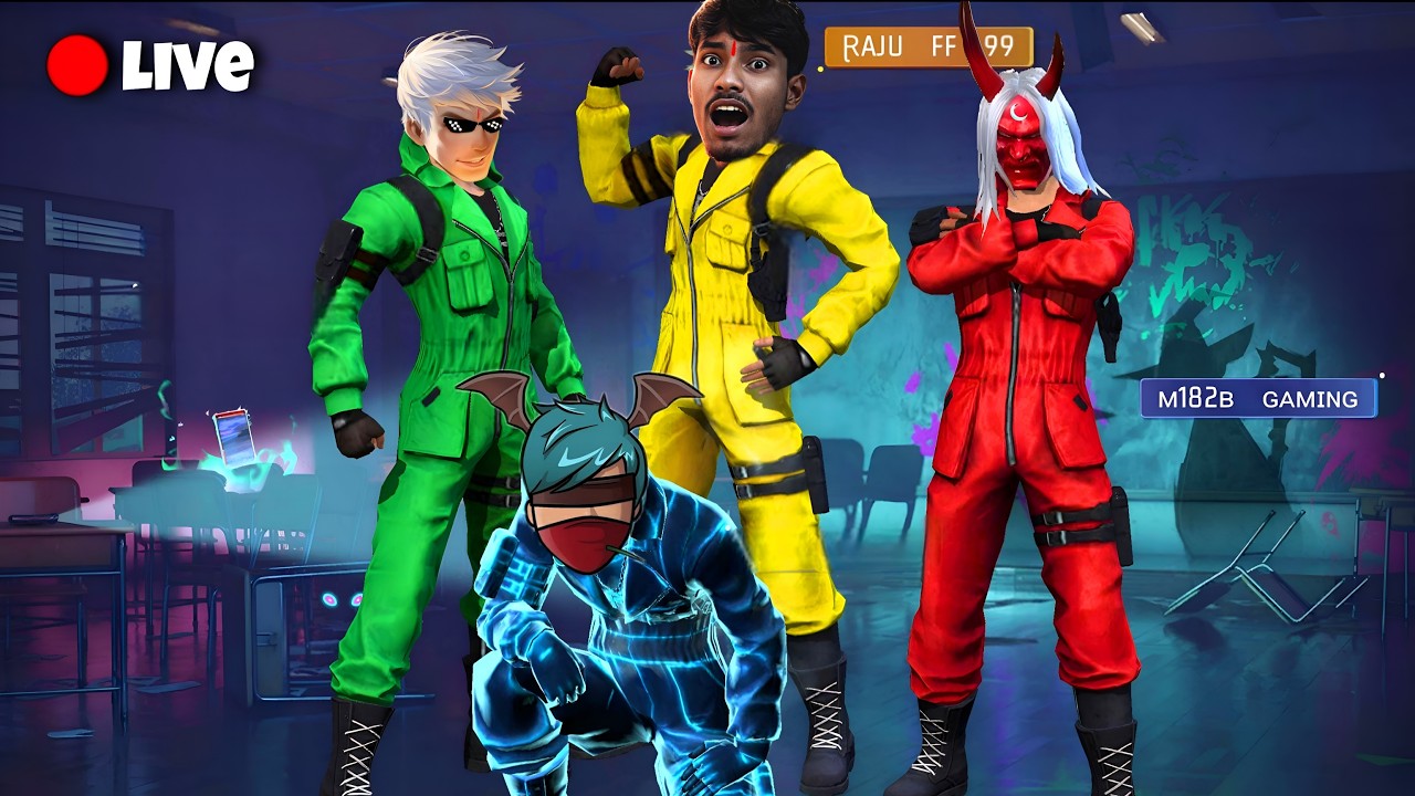 Free Fire Live 🔴 0% Headshot Rate Landmine Custom🔥RAJU FF is Live 