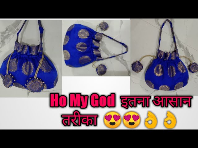 सिंगल हैंडल वाला हैंडबैग बनाना सीखे| Just one cut -bag cutting and  stitching| handbag making at home - YouTube