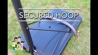How to Easily Secure Portable Basketball Hoop 🏀 | Staycation Edition
