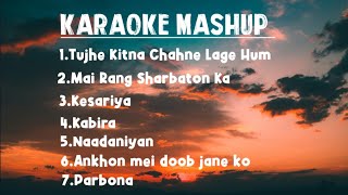 Hindi Songs Karaoke Mashup For Singing Performance.