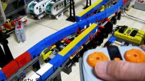 Lego Monorail Switch Rail test 2.1 for Double Track 2