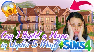 5 MINUTE BUILD CHALLENGE?! 😱 | Challenges | The Sims 4