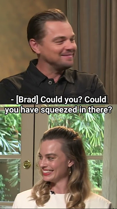 The TITANIC door CONTROVERSY with #leonardodicaprio #bradpitt #margotrobbie #interview #mtv
