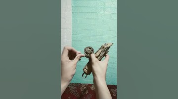 Le Cardboard Nagant revolver with cursed Reload :3 #cardboardcraft #dontmakesense#fakegun