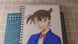 تعلم رسم سينشي كودو من انمي المحقق كونان | رسم سينشي خطوة بخطوة للمبتدئين | رسم انمي سهل