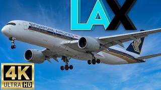 [4K] LAX Landings and Delta 767! A380, 747, 777, 787: Epic Heavy Landings in Cloudy LAX Skies! + ATC