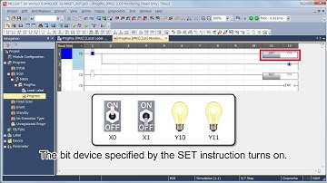 5. Ladder Logic Programming (Sequence Instructions) - MELSEC Tutorial