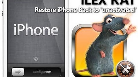 iLex Rat - Restore iPhone and Remove All Cydia Tweaks