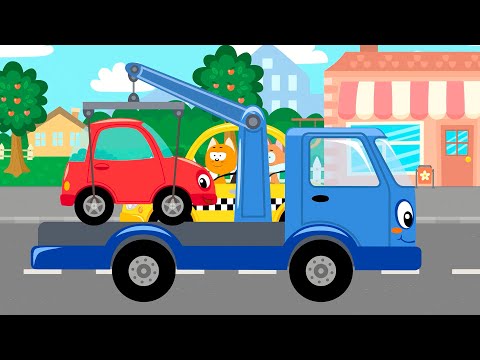 Видео: Бип-Бип Машинка Такси - Котенок Котэ песенки для детей