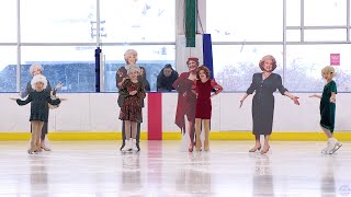 The Golden Girls... on Ice! ✨ The 'Sky Rink All Stars' Junior Team performs on World Ice Skating Day