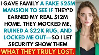 I Rented a $25M Mansion to See If My Family Deserved My Real $12M Home—They Locked Me Out