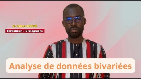 Analyse de données bivariées