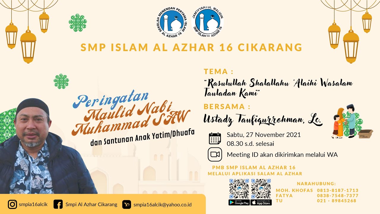 Maulid Nabi 1443 H - SMPI Al Azhar 16 (Full Video) - YouTube