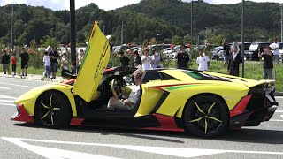 【諸星一家】バーンアウトに空ぶかし連発ファンサが豪華すぎる搬出 飯舘村スーパーカーサウンド / Supercar Sound