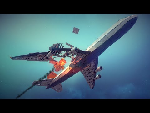Large Airplanes Shot Down by Guided Missiles #3 | Besiege