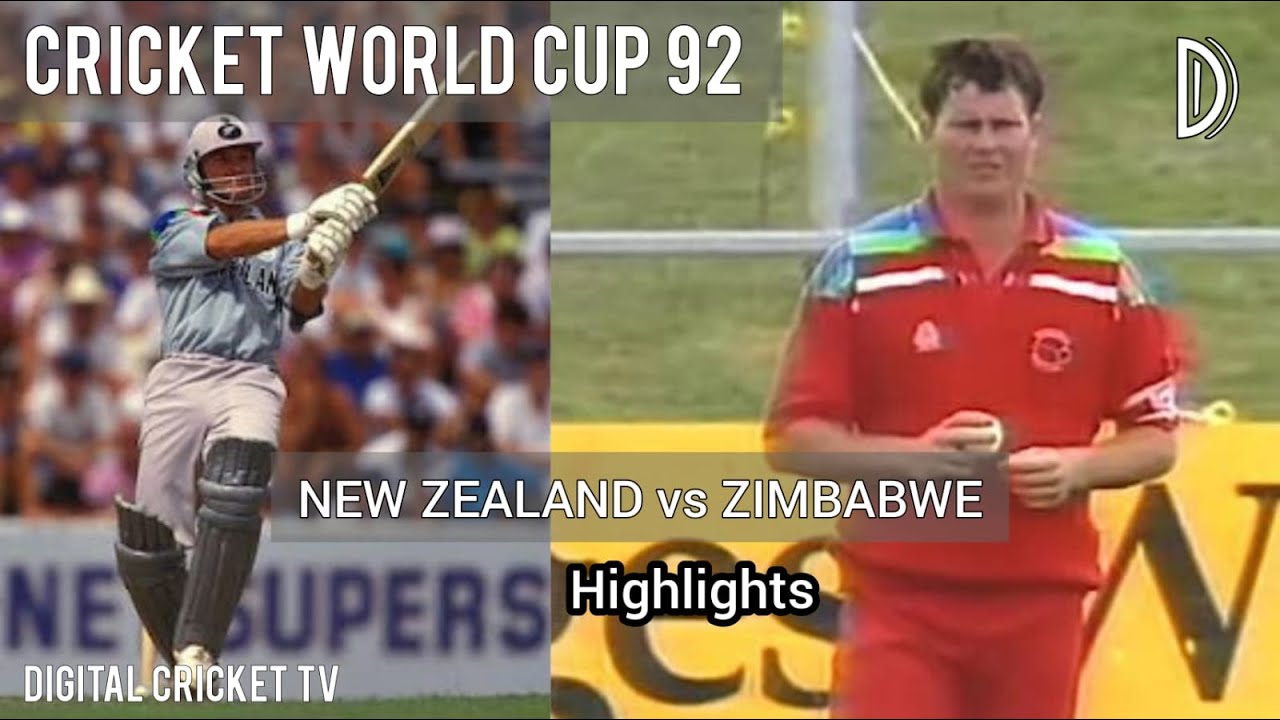 CRICKET WORLD CUP 92 NEW ZEALAND Vs ZIMBABWE 15th Match HD Maxresdefault