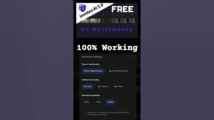 InVideo AI | Make FREE Videos with NO Watermaks! #ai #aitutorials