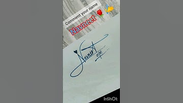 signature style your name Navneet ❤️ ✨😱 | #signature #youtubeshorts #video #viral #shots #art