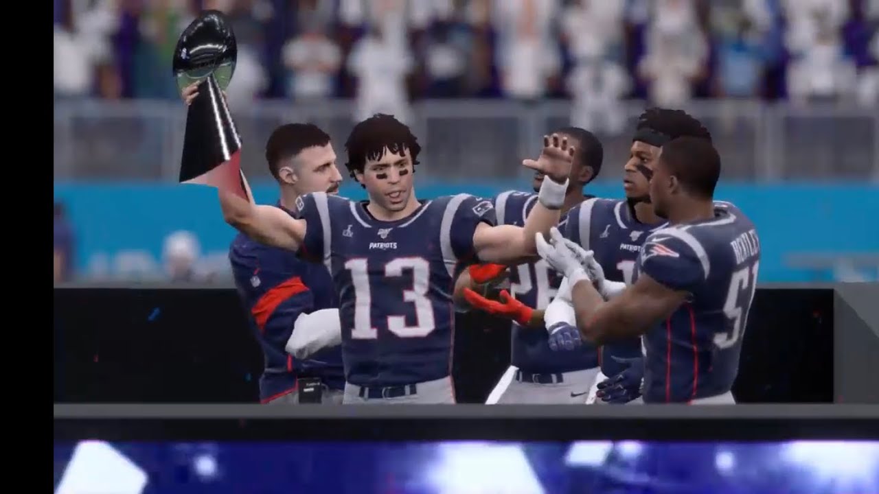 Madden 20 PS4 New England Patriots Franchise Live 2024 Super Bowl 59