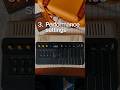 3. Performance settings