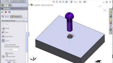 5 Advanced Mate Types   08 Screw Mate