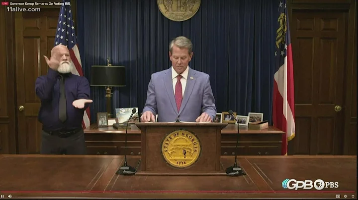 Gov. Kemp speaks after signing controversial GOP election bill into law