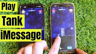 How to Play Tank Game in iMessage on iPhone (iOS 17) screenshot 2