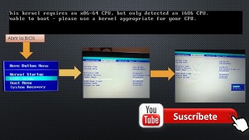 This kernel requires an x86-64 cpu but only detected an i686 CPU, but only detected an i686 CPU.