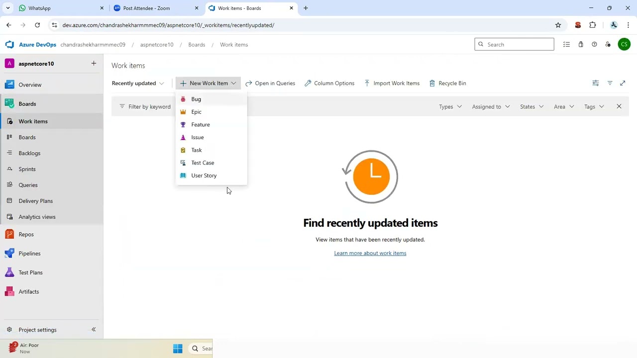 Azure Board in  azure devops  