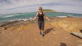 How To Jump Rope - Skier with Jump Rope In Slow Mo screenshot 5