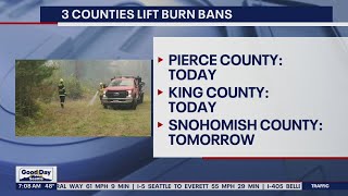Washington Wildfires: 3 counties lift burn bans | FOX 13 Seattle