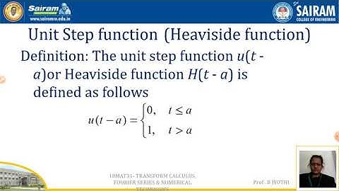 Lecture video_18MAT31_Module 1_Unit step function 1_B Jyothi
