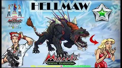 Mutant Genetic Gladiator : Hellmaw Silver Cross Breed