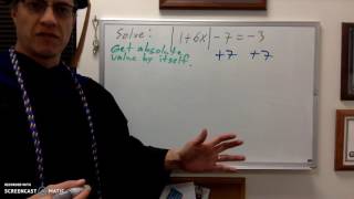 MAT 1010 2.6 absolute value equations