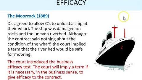 Contract terms -  Implied terms