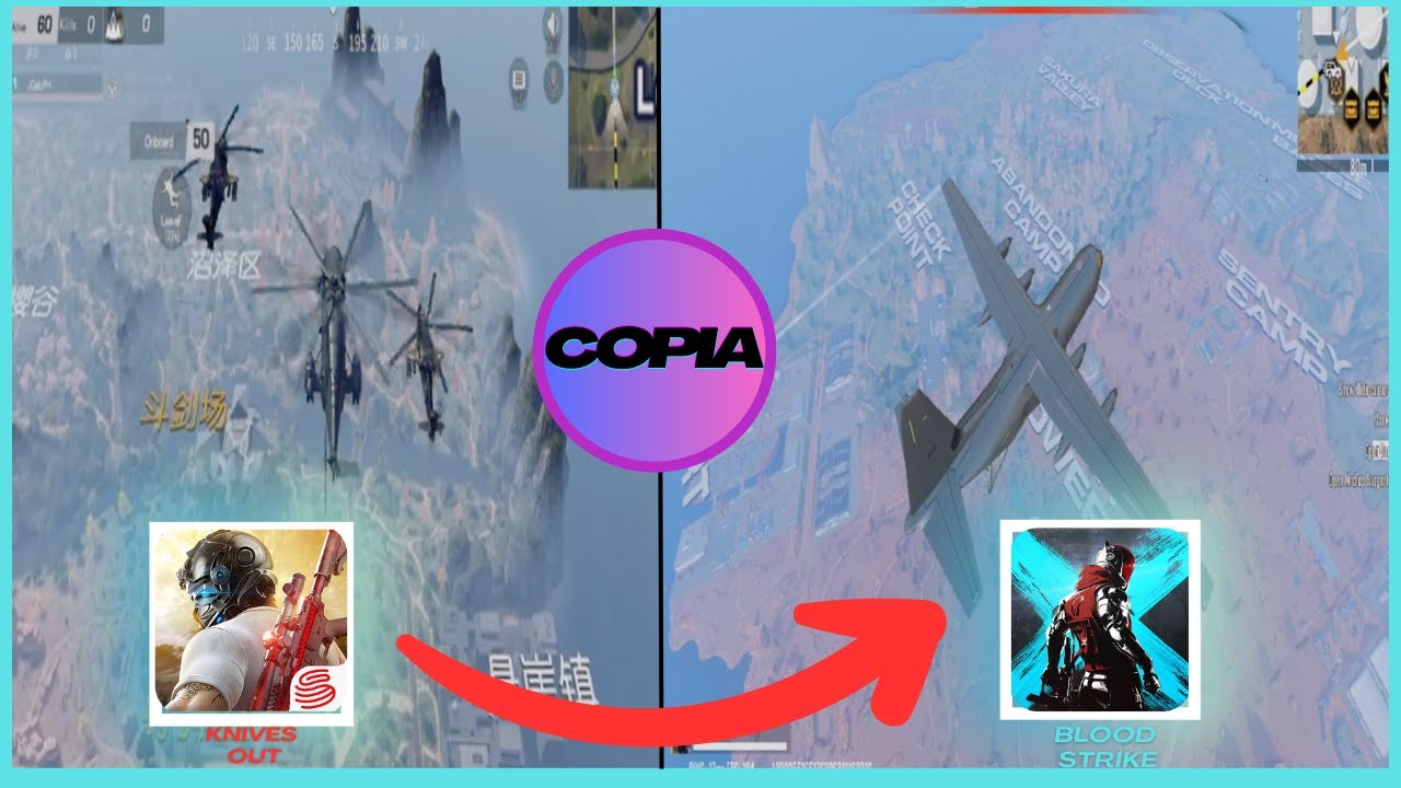 blood strike copiou mapa e posso provar /comparison map knives out ...