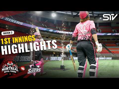 1st Innings Highlights | Montreal Royal Tigers VS Toronto Sixers | Match 3 | Canada Super 60 | ZQ1H