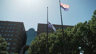 Flags at half-staff across Dallas County in memory of former judge Tim Foster