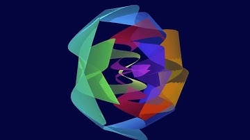 Ripples of light - animated 3D spirograph made with Lissajous 3D