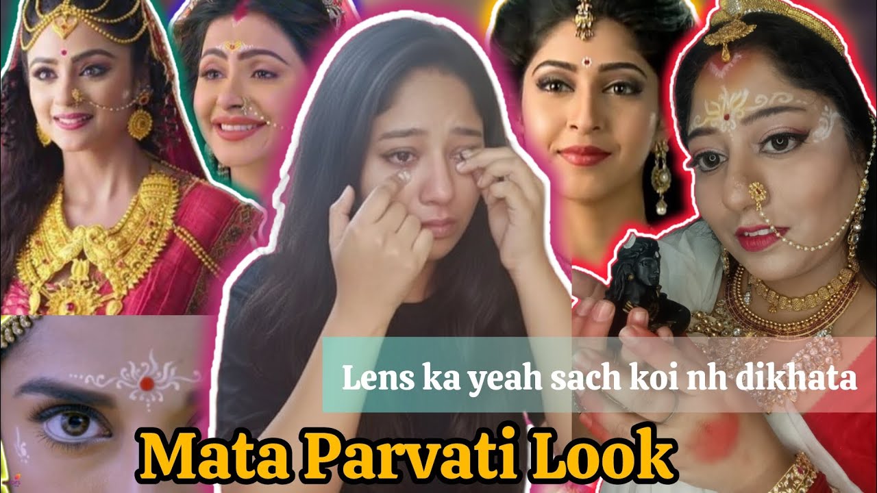 I recreated Mata Parvati Look | Lens ne rula diya  #mataparvati #lens #mahashivratri #fyp #trending