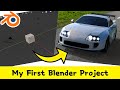 How I made my First 3D Car model in blender|My First Blender Project #blender #animation #rogerharsh